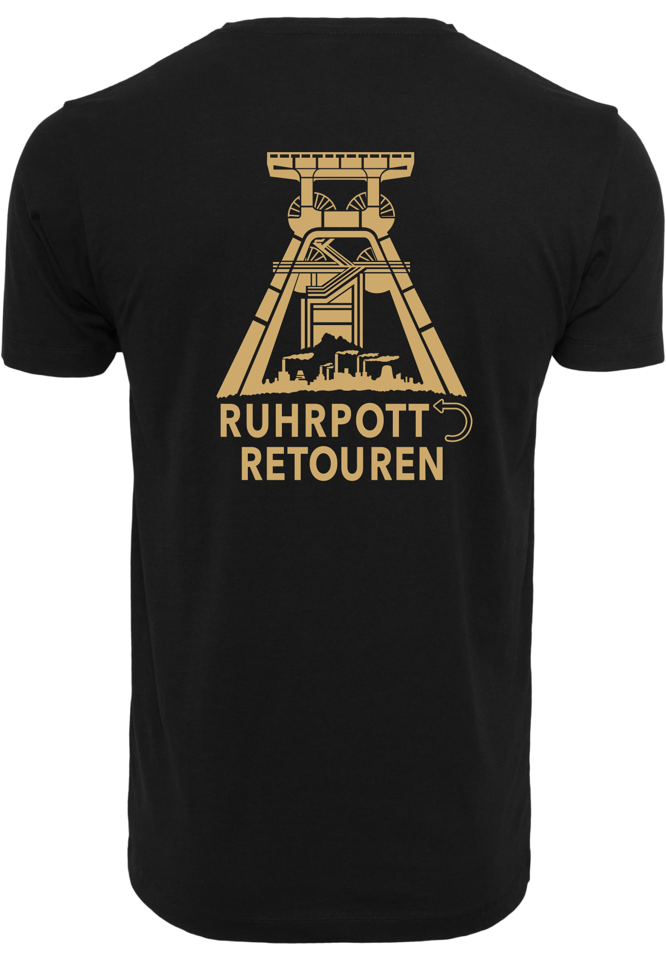 RuhrpottRetouren T-Shirt Round Neck Gold