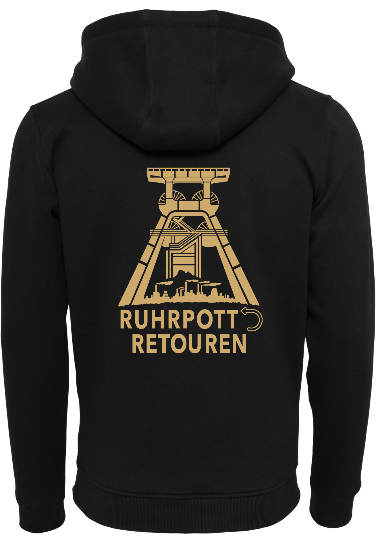 RuhrpottRetouren Zip Hoodie Unisex Gold